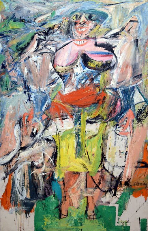 32A Woman and Bicycle - Willem de Kooning 1952-53 Whitney Museum Of American Art New York City